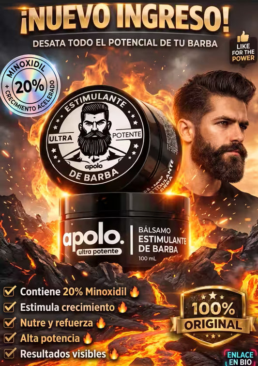 APOLO ultra potente 🔥Activa tu genética: la barba que siempre quisiste, ahora si es posible⚡